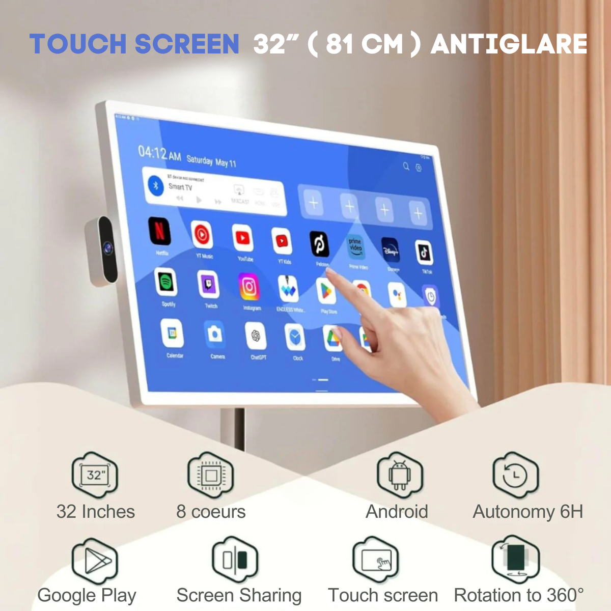 Portable 4K TV 360°