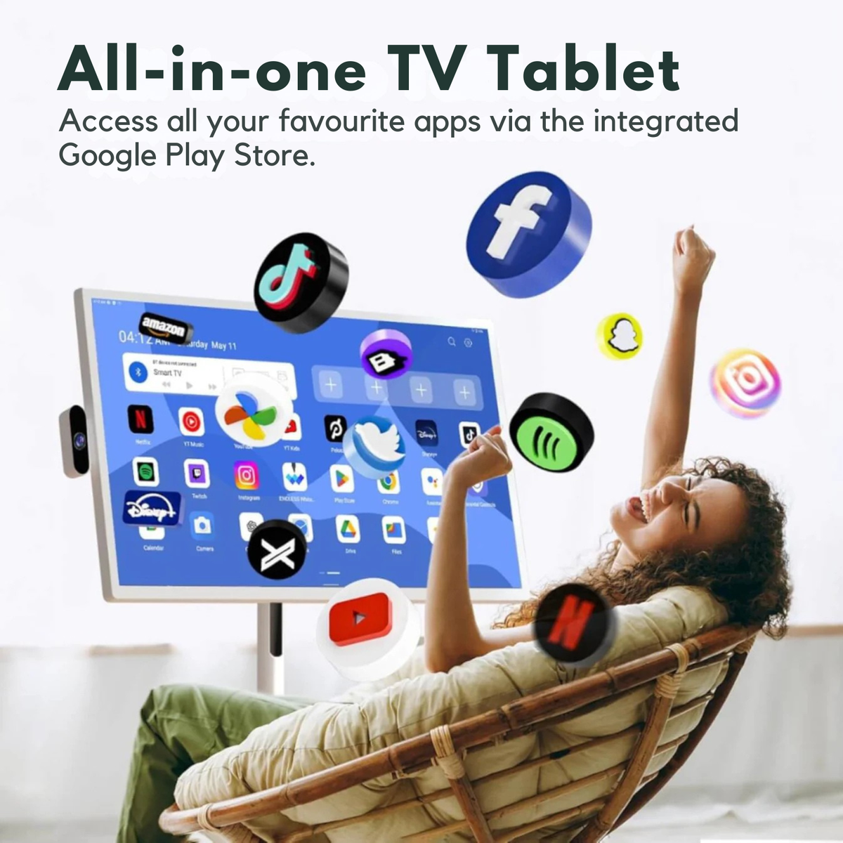 Portable 4K TV 360°