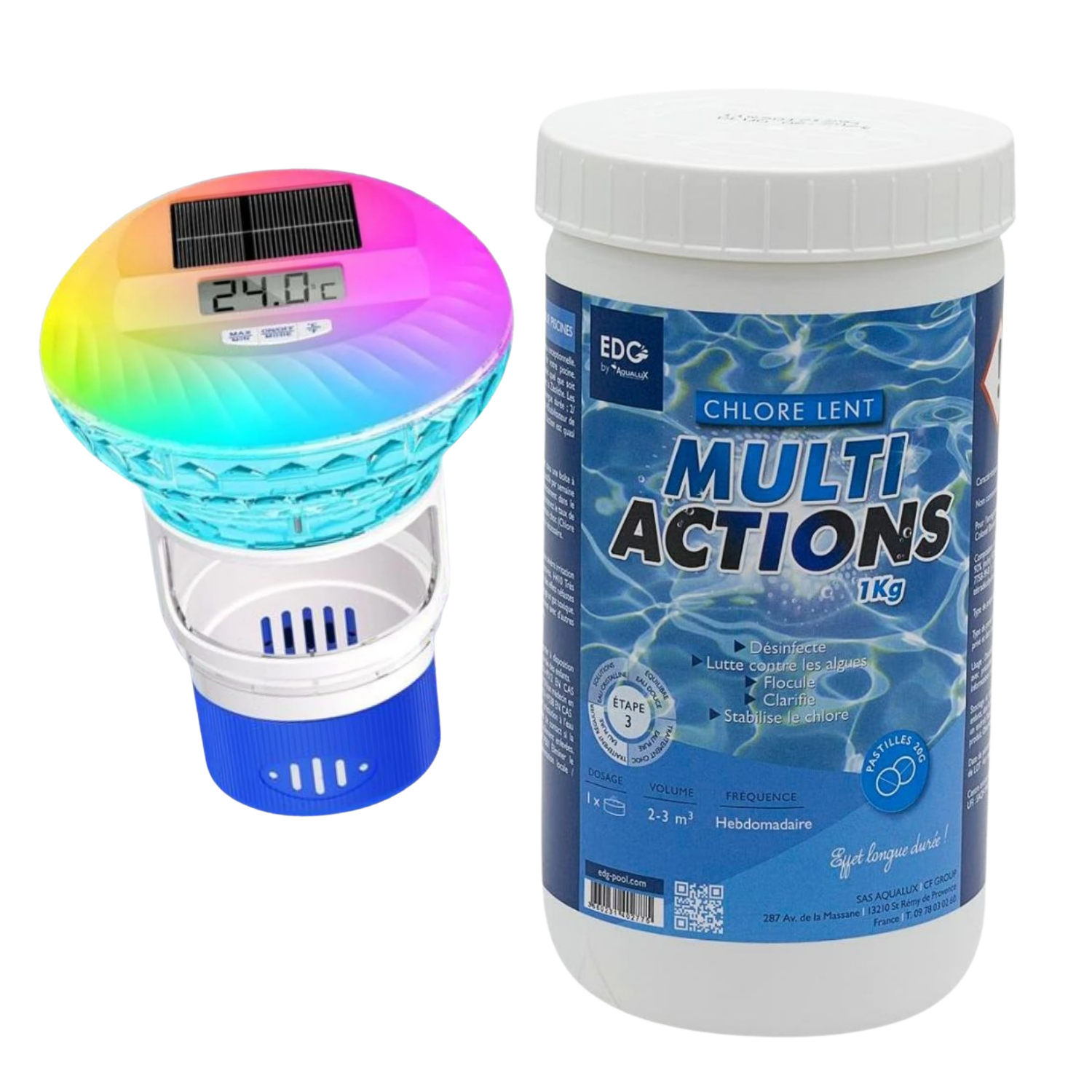 Pack Pastilles de Chlore + Doseur Flottant